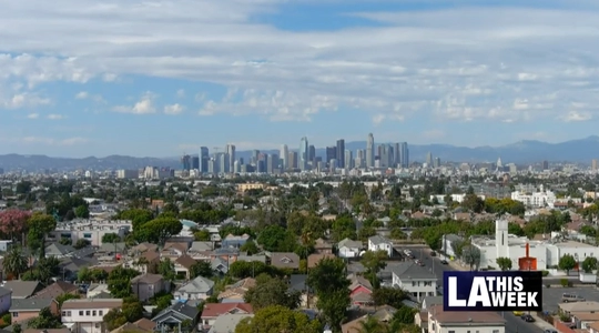 Aerial shot of Los Angeles