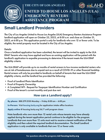 Landlord assitance program 