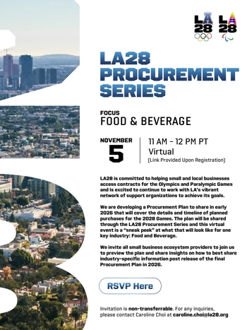 LA 28 Procurement Workshop