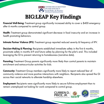 BIG:LEAP FINDINGS
